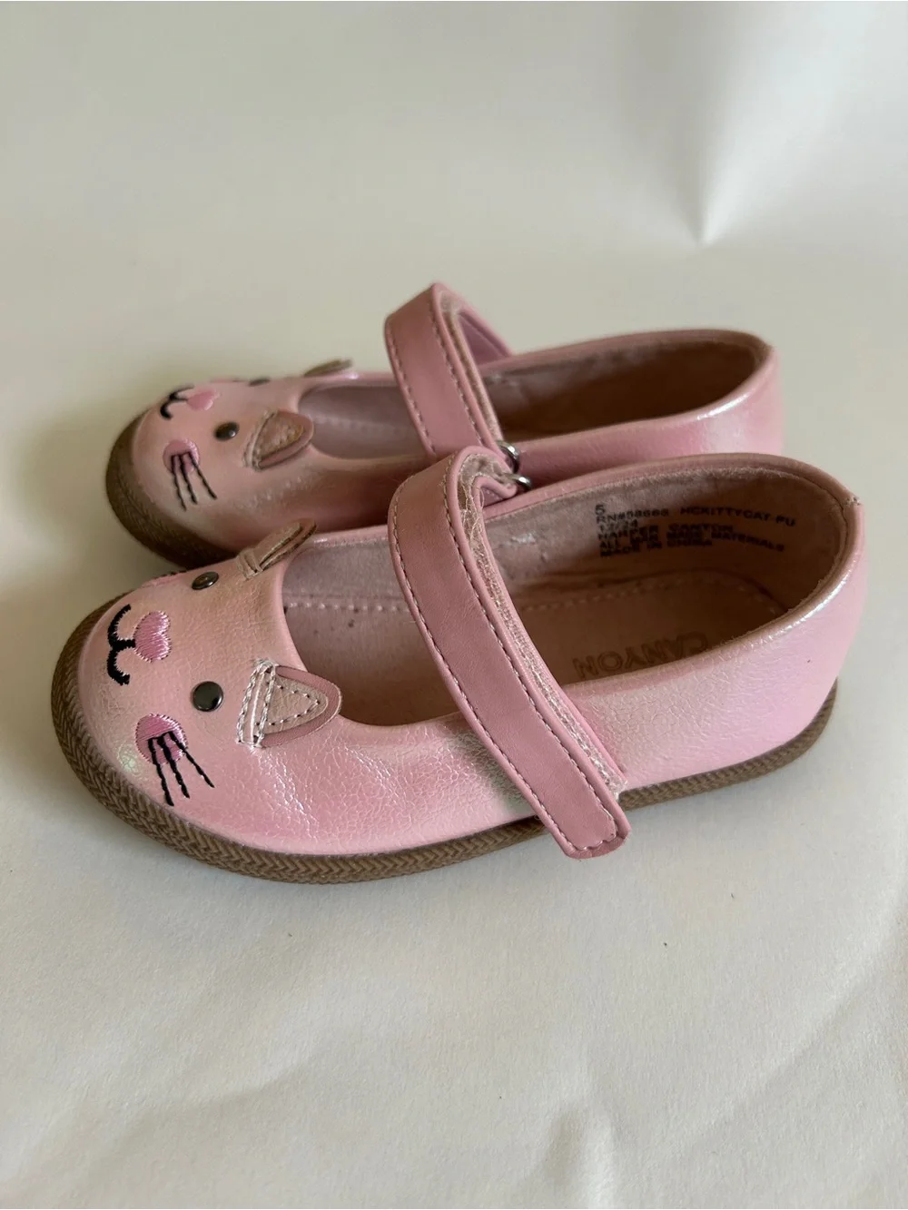 Toddler Girls Pink Cat Mary Jane Shoes
